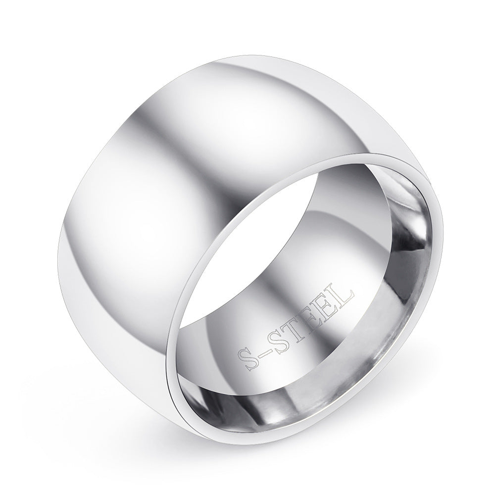 Herren Edelstahlring mit polierter Oberfläche Shop Nory