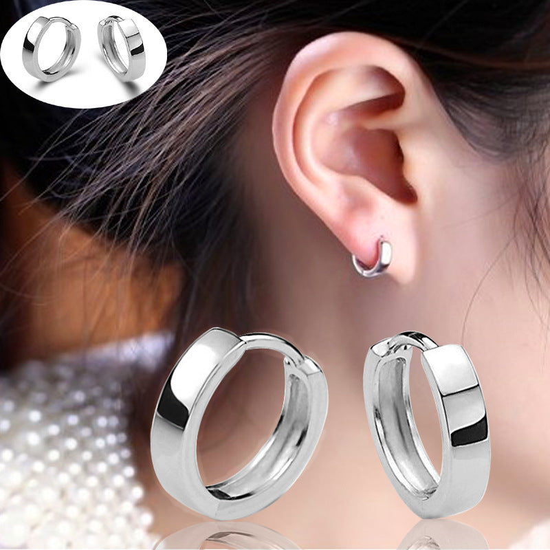 Damen Minimalistische Creolen aus Edelstahl Shop Nory