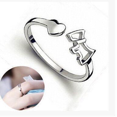 Damen Offener Ring mit elegantem Schleifenmotiv Shop Nory