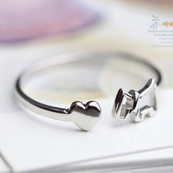 Damen Offener Ring mit elegantem Schleifenmotiv Shop Nory