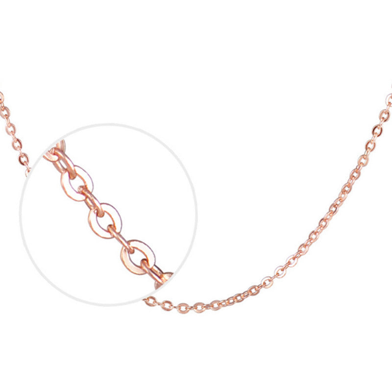 Damen Glänzende Edelstahl-Halskette mit eleganten Gliederungsdetails Shop Nory