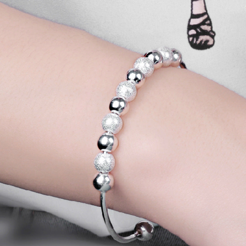 Damen Offenes Armband mit funkelnden Perlen Shop Nory