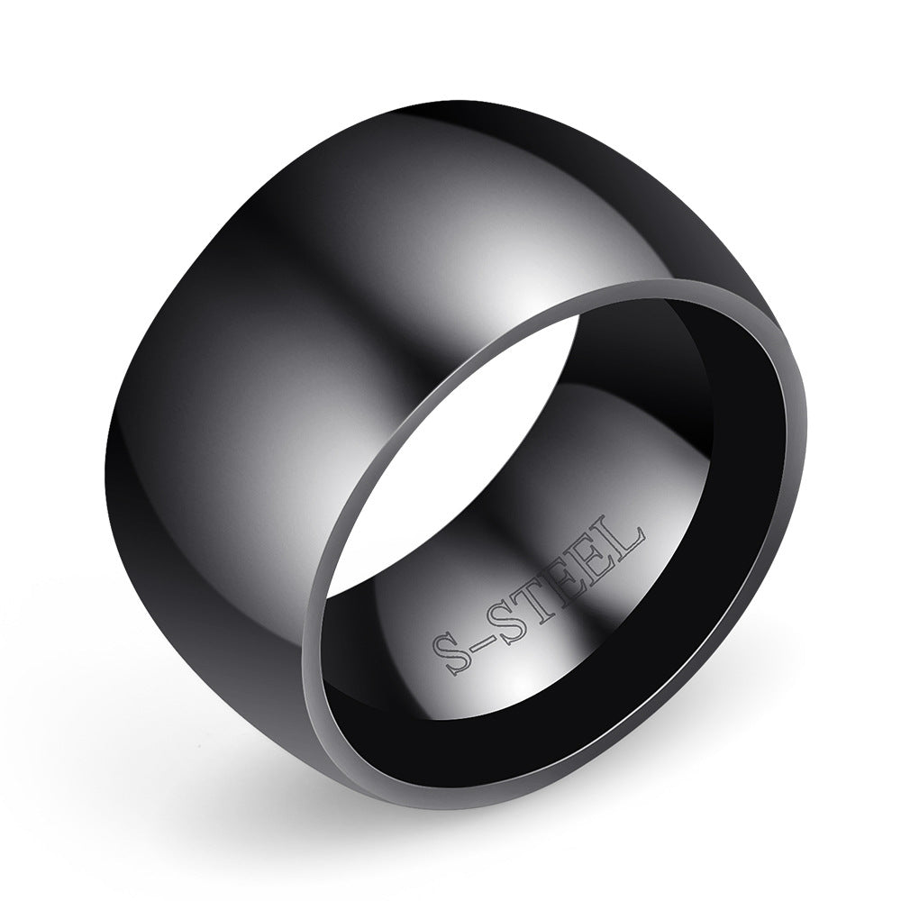 Herren Edelstahlring mit polierter Oberfläche Shop Nory