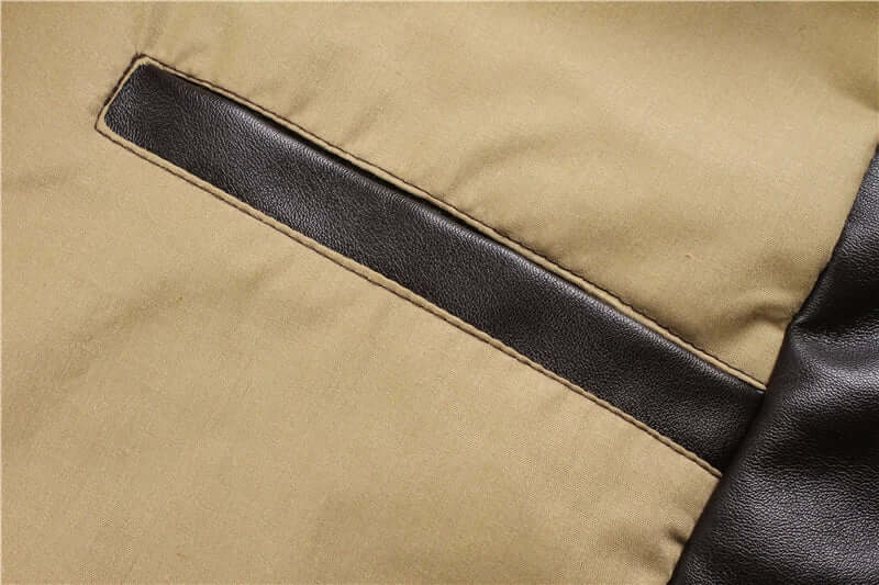 Herren Lederjacke mit praktischen Taschen