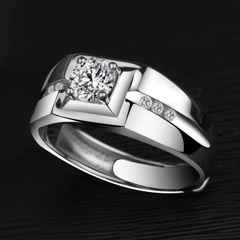 Damen Eleganter Verlobungsring mit funkelndem Zirkonia-Besatz und hochwertiger Verarbeitung Shop Nory