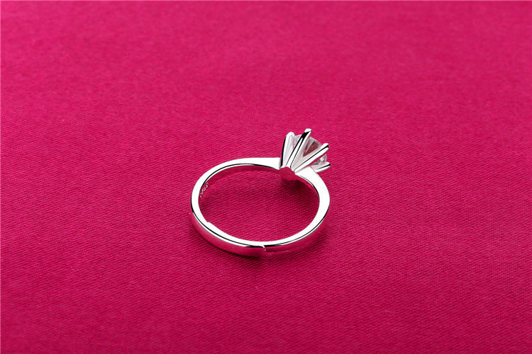 Damen Solitärring mit funkelndem Zirkonia-Besatz Shop Nory