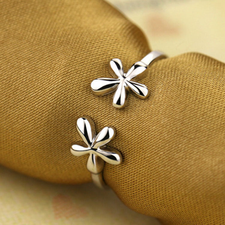 Damen Offener Ring mit floralem Design Shop Nory