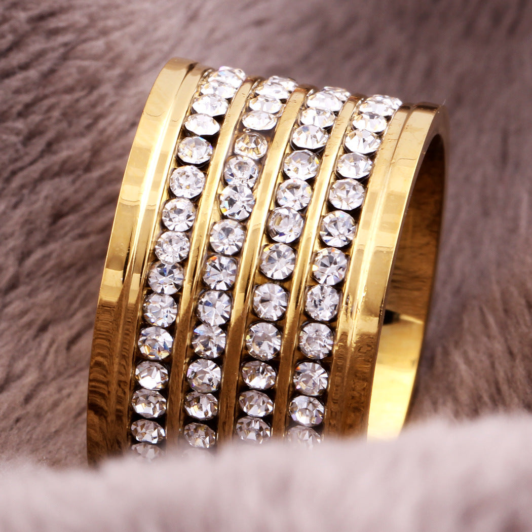 Damen Ring mit funkelnden Zirkonia und modernem Design Shop Nory