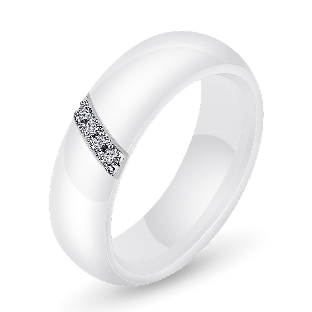 Herren Ring mit elegantem, schwarzem Design und funkelndem Zirkonia-Besatz Shop Nory