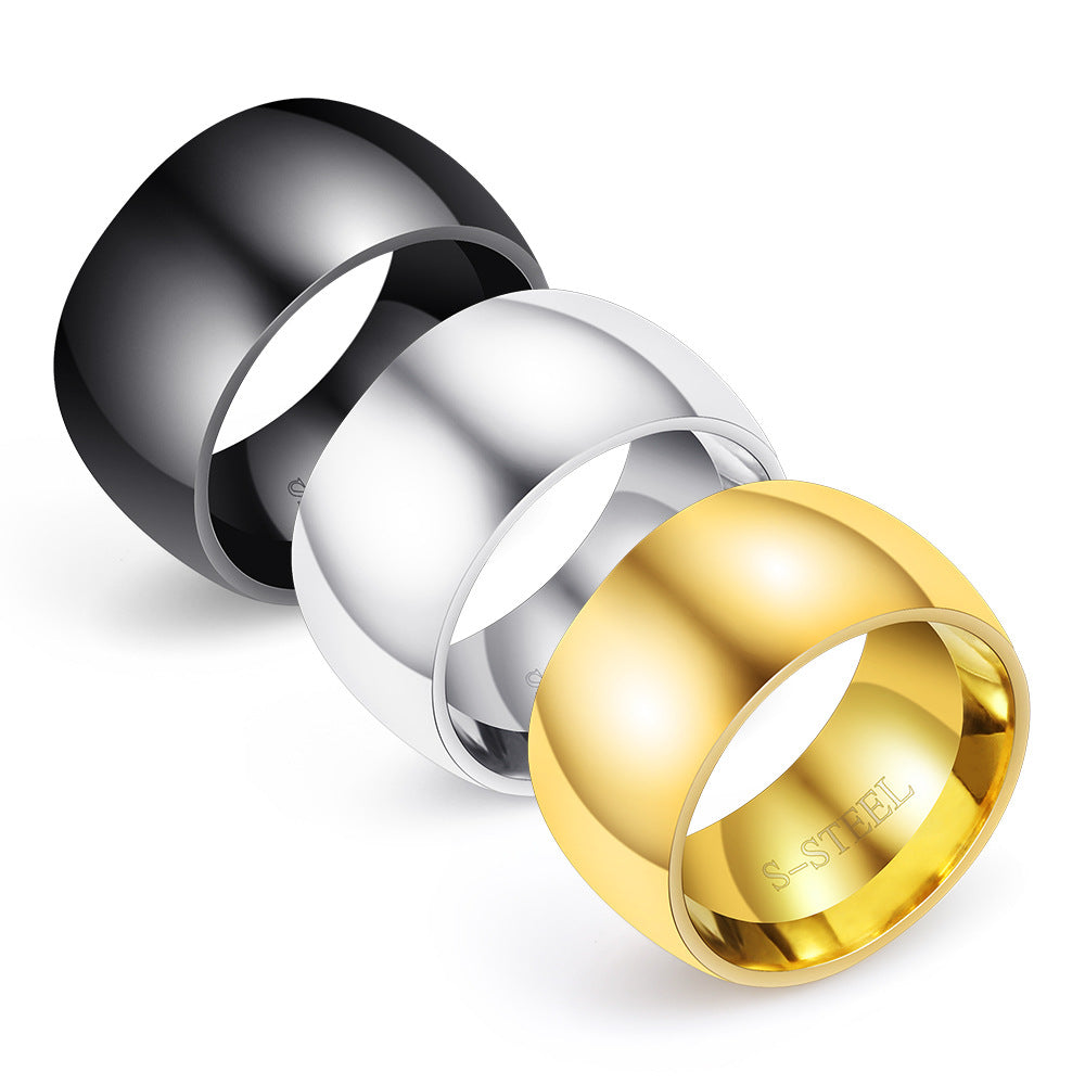 Herren Edelstahlring mit polierter Oberfläche Shop Nory
