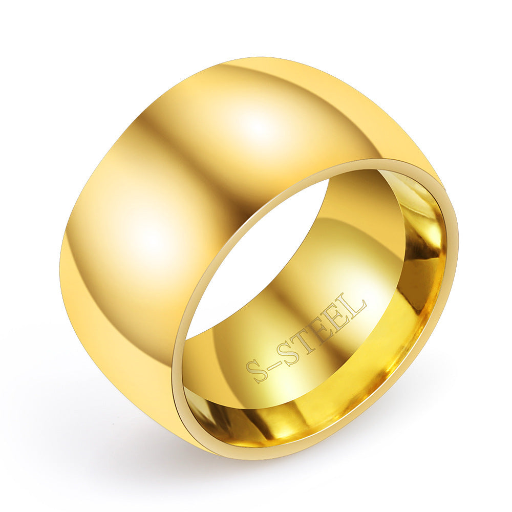 Herren Edelstahlring mit polierter Oberfläche Shop Nory