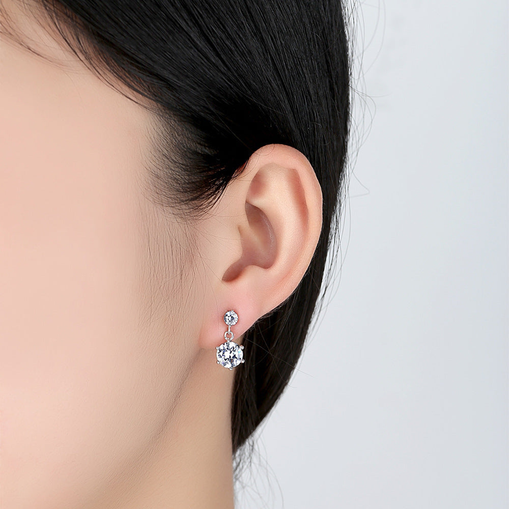 Damen Ohrstecker mit funkelnden Zirkonia und elegantem Design Shop Nory