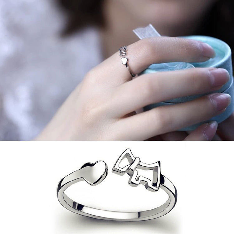 Damen Offener Ring mit elegantem Schleifenmotiv Shop Nory