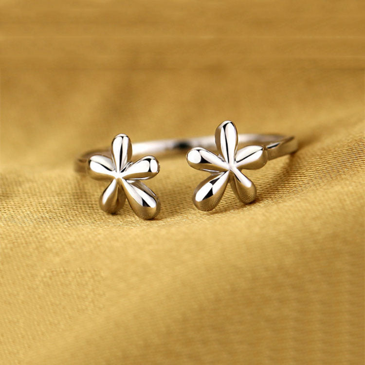 Damen Offener Ring mit floralem Design Shop Nory