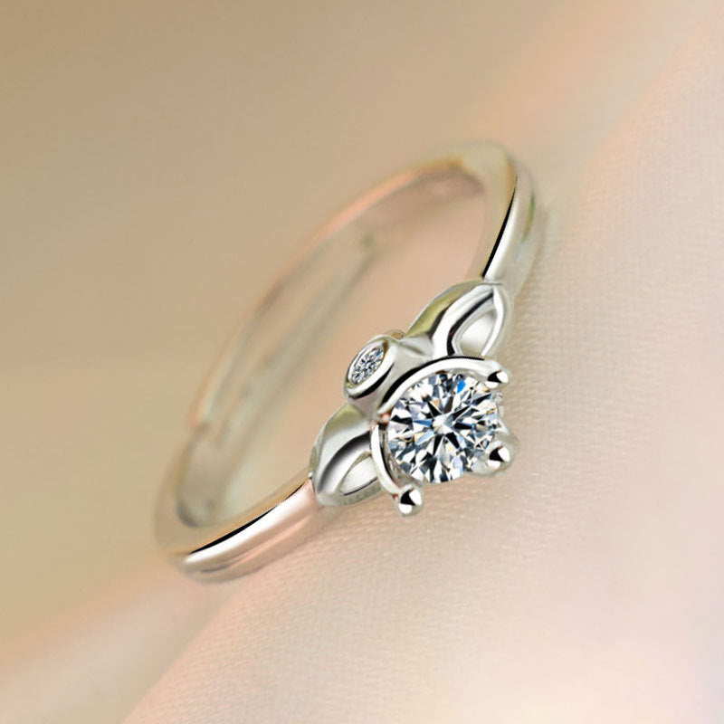 Damenring mit filigranem Design und strahlendem Zirkonia Shop Nory