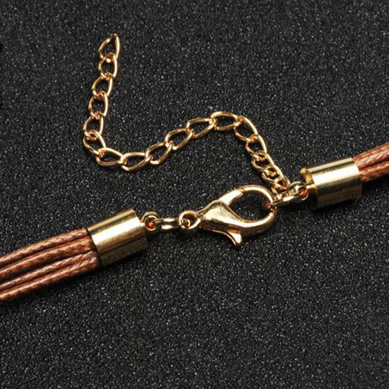 Goldene Feder Halskette Im Boho Stil