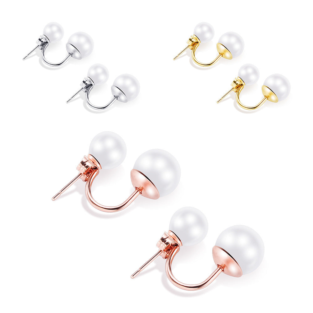 Damen Ohrstecker mit klassischem Perlen-Design Shop Nory