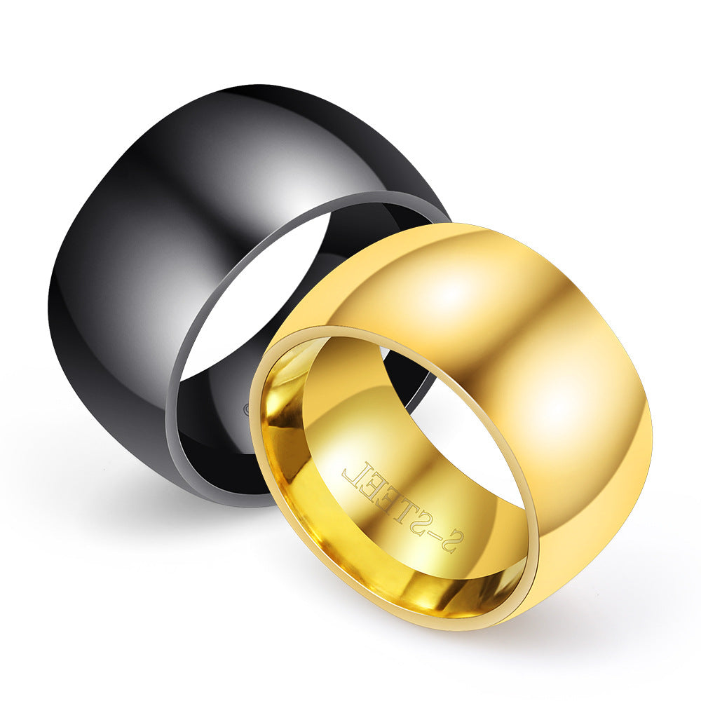 Herren Edelstahlring mit polierter Oberfläche Shop Nory