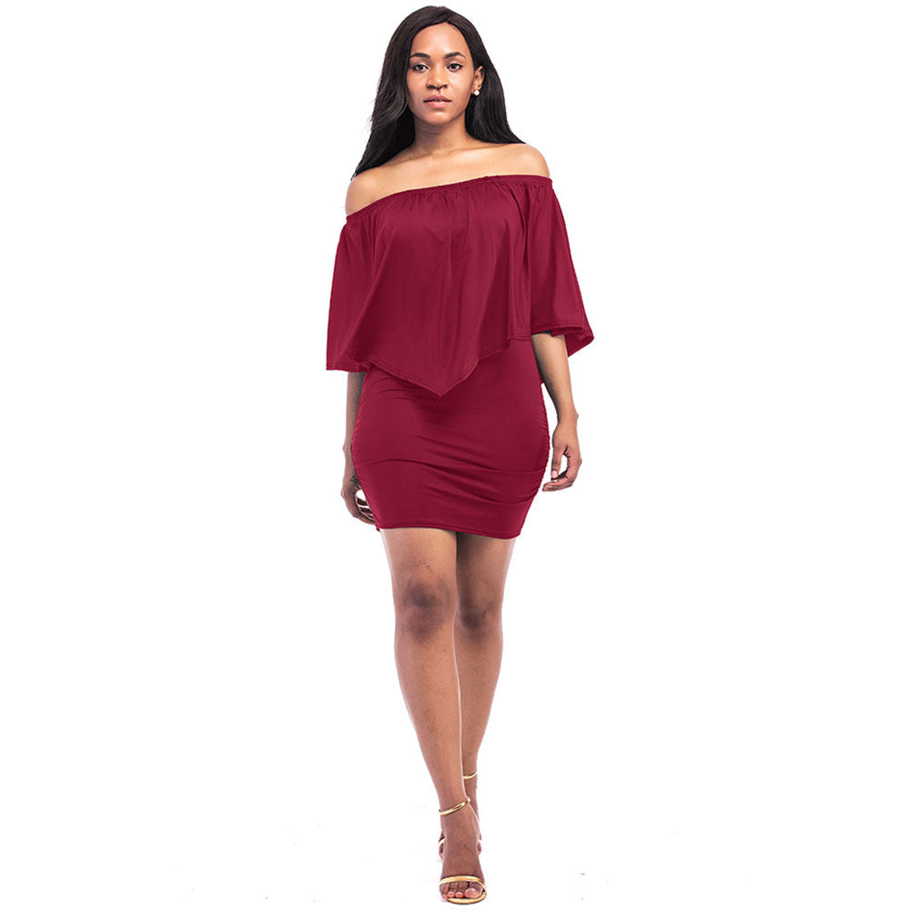 Damen Kleid mit elegantem Oversized-Oberteil und figurbetontem Rock Shopnory