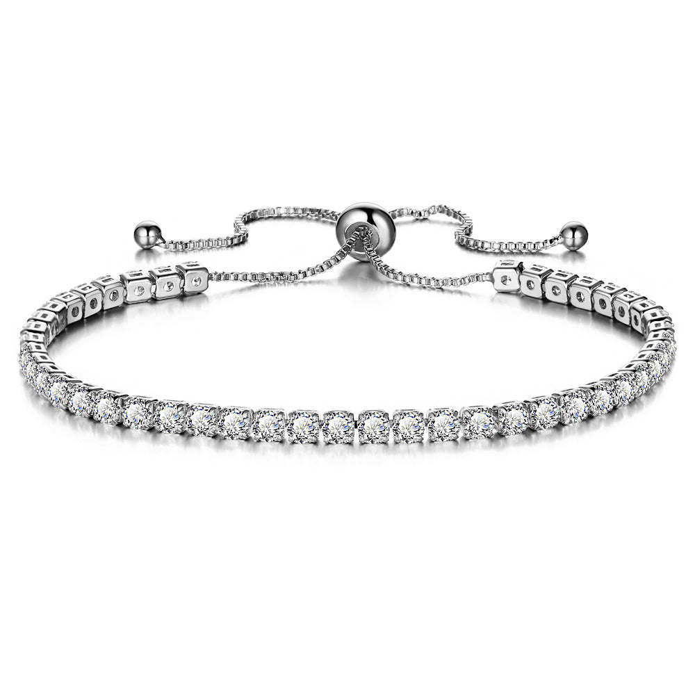 Damenarmband mit funkelnden Kristallen und anpassbarem Verschluss Shop Nory