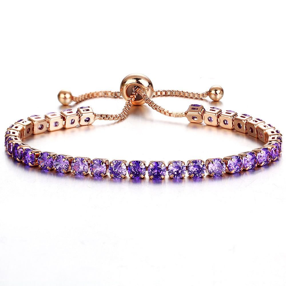 Damenarmband mit funkelnden Kristallen und anpassbarem Verschluss Shop Nory
