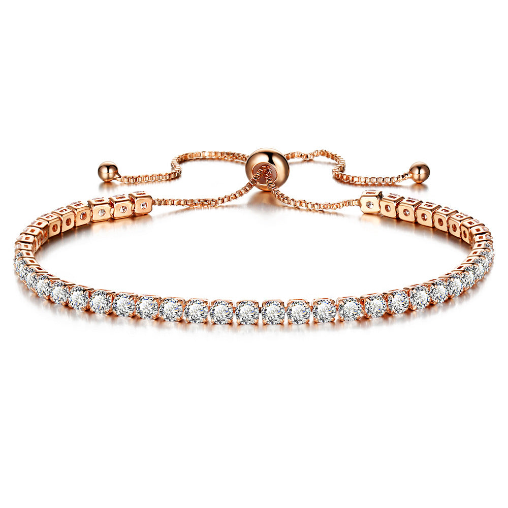 Damenarmband mit funkelnden Kristallen und anpassbarem Verschluss Shop Nory