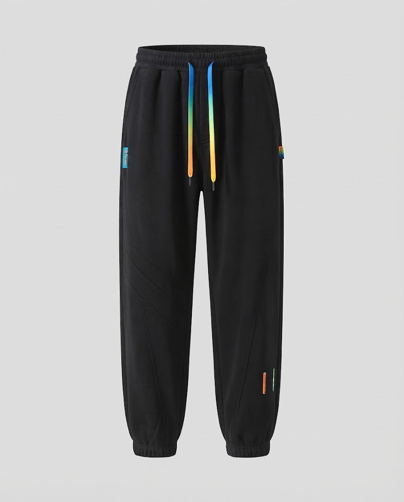 Herren locker geschnittene Sweat‑Joggerhose mit Kordelzug, elastischen Bündchen und Cargo‑Seitentaschen Shop Nory