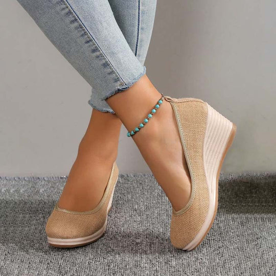 Lässige Keilschuhe