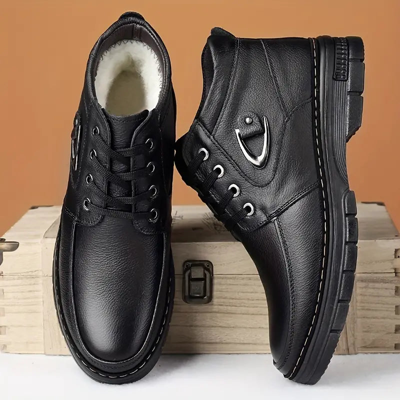 Thermo-Leder-Winterschuhe für Herren