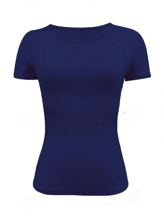 Rundhalsausschnitt Kurzarm T-Shirt