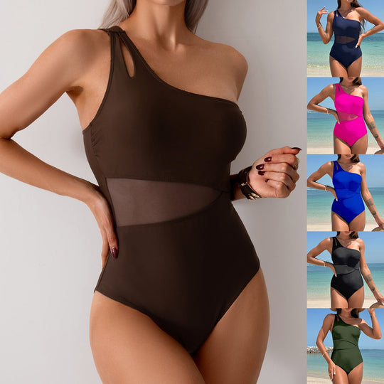 Einteiliger Schulter-Bikini