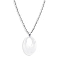 Damen Halskette mit modernem pendelartigen Anhänger und hochwertiger Edelstahlkette Shop Nory
