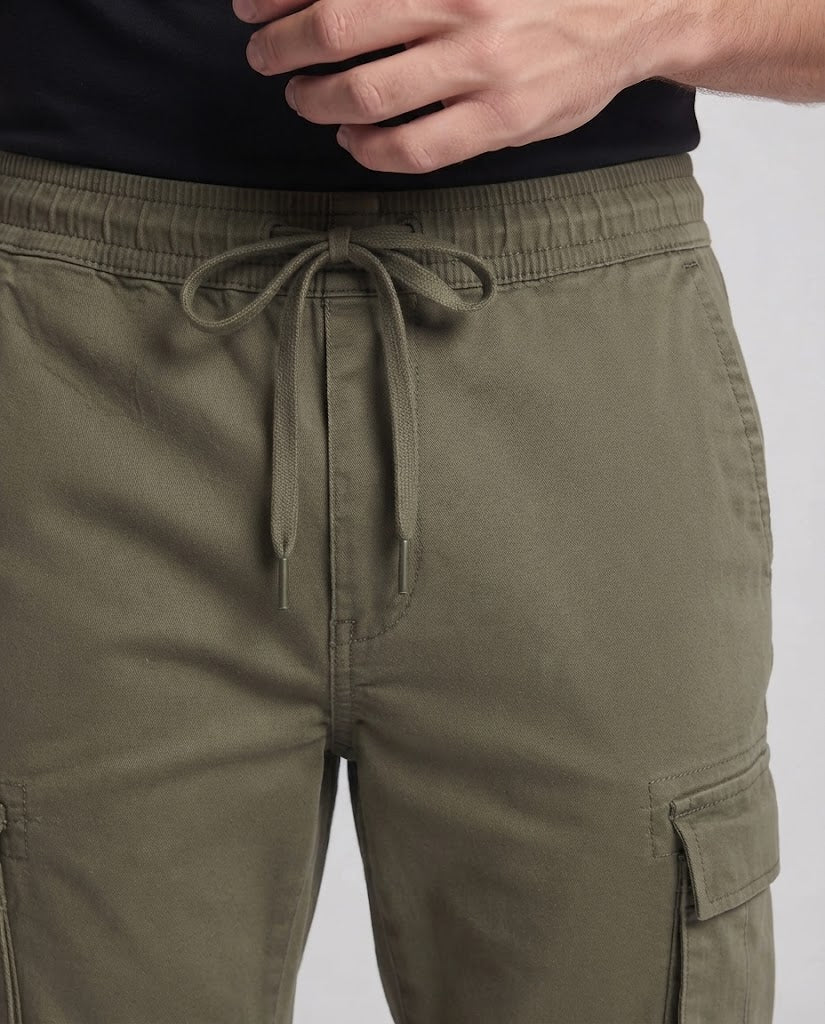 Herren Cargo-Hose mit elastischem Bund und Seitentaschen Shop Nory