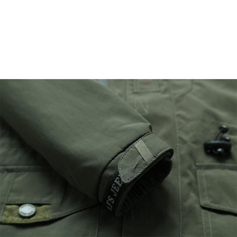 Herren Fieldjacke mit Mesh-Innenfutter, Kapuze und Multifunktions‑Taschen Shop Nory