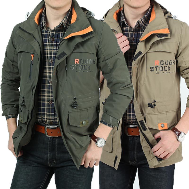 Herren Fieldjacke mit Mesh-Innenfutter, Kapuze und Multifunktions‑Taschen Shop Nory