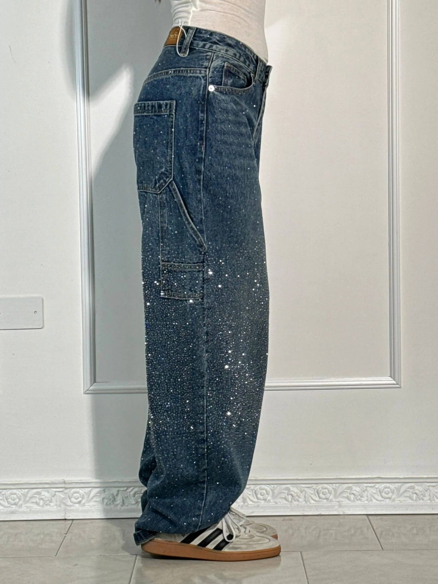 Damen Jeans mit Diamant-Optik & Klassischem Schnitt | ShopNory