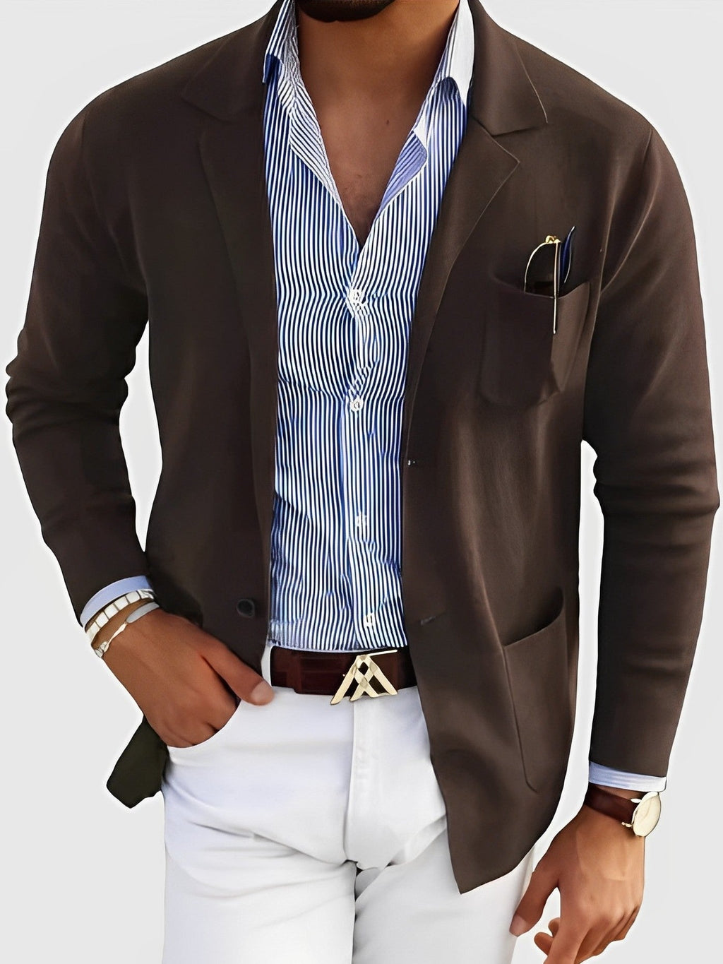 Shopnory | Lässiger Cardigan mit Taschen für Männer