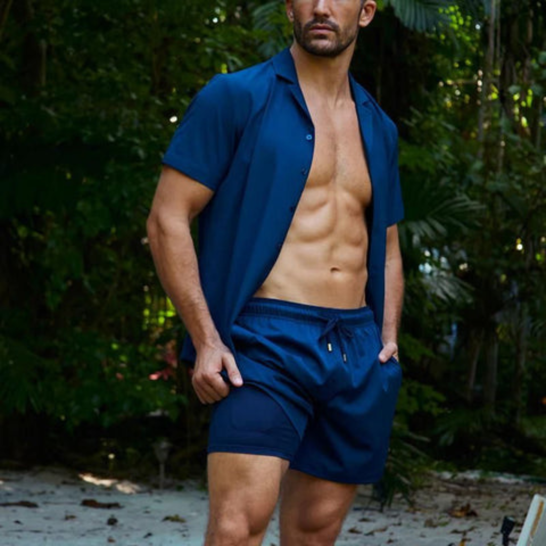 Shopnory | Herren 2 Lagige Schwimmshort Stilvolle BadShopnoryekleidung für Männer