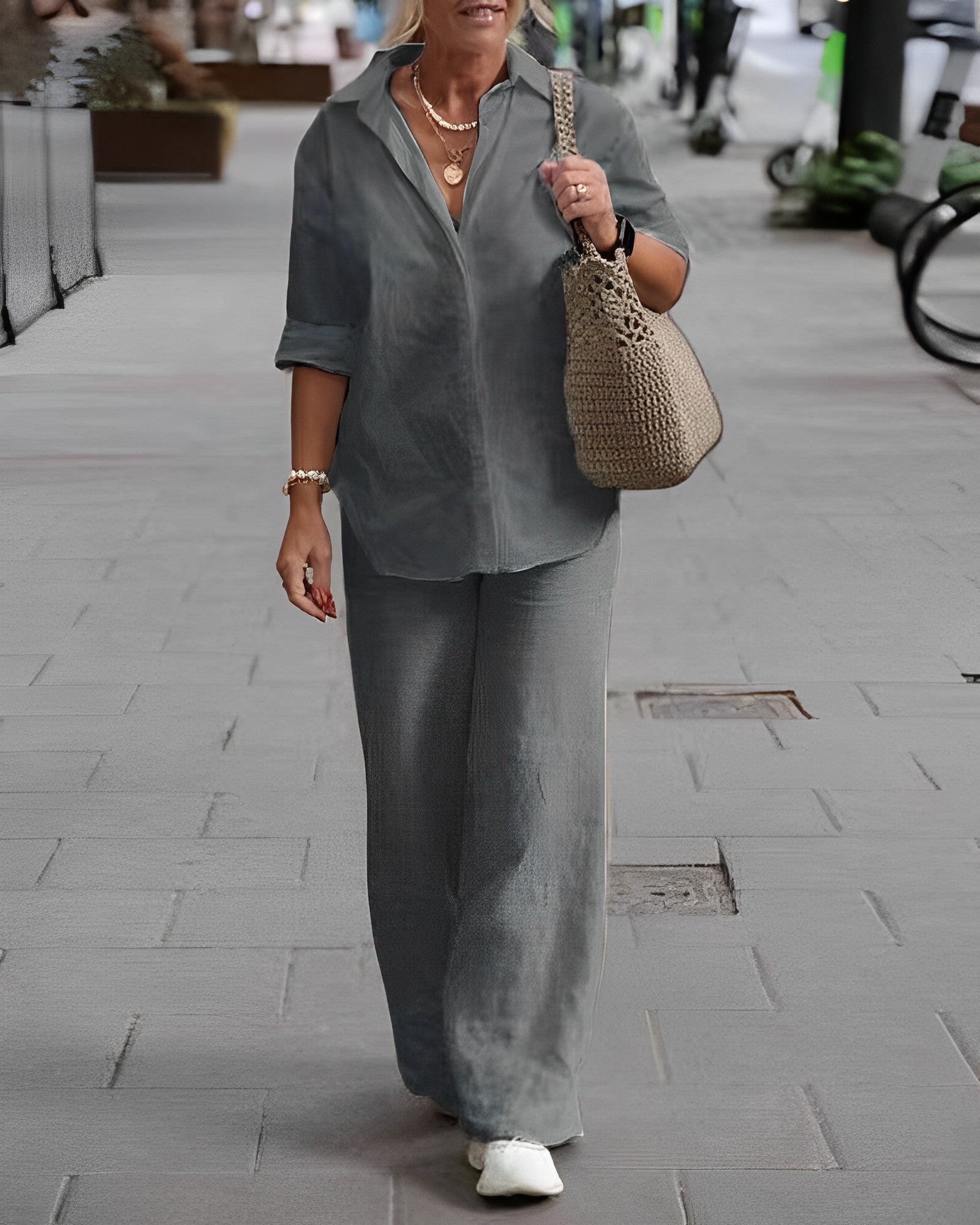 Shopnory | Relaxed Leinenhose mit Luftigem Sitz für Damen