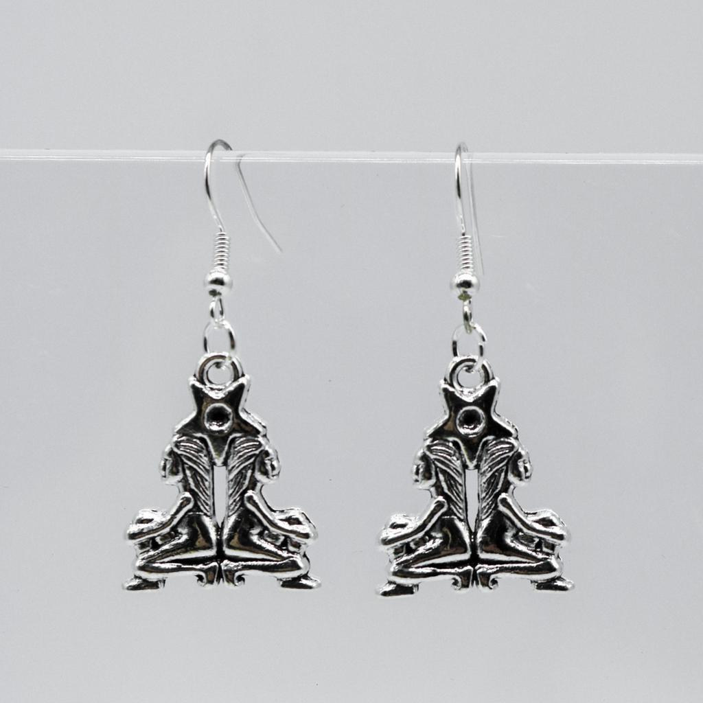 Silver Earrings With Zodiac Symbol Charm | Shop Nory