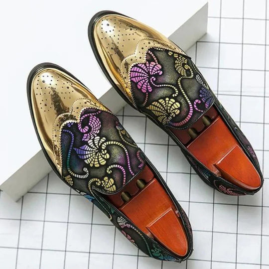 Stylische Loafer mit Spitzenmuster für Herren