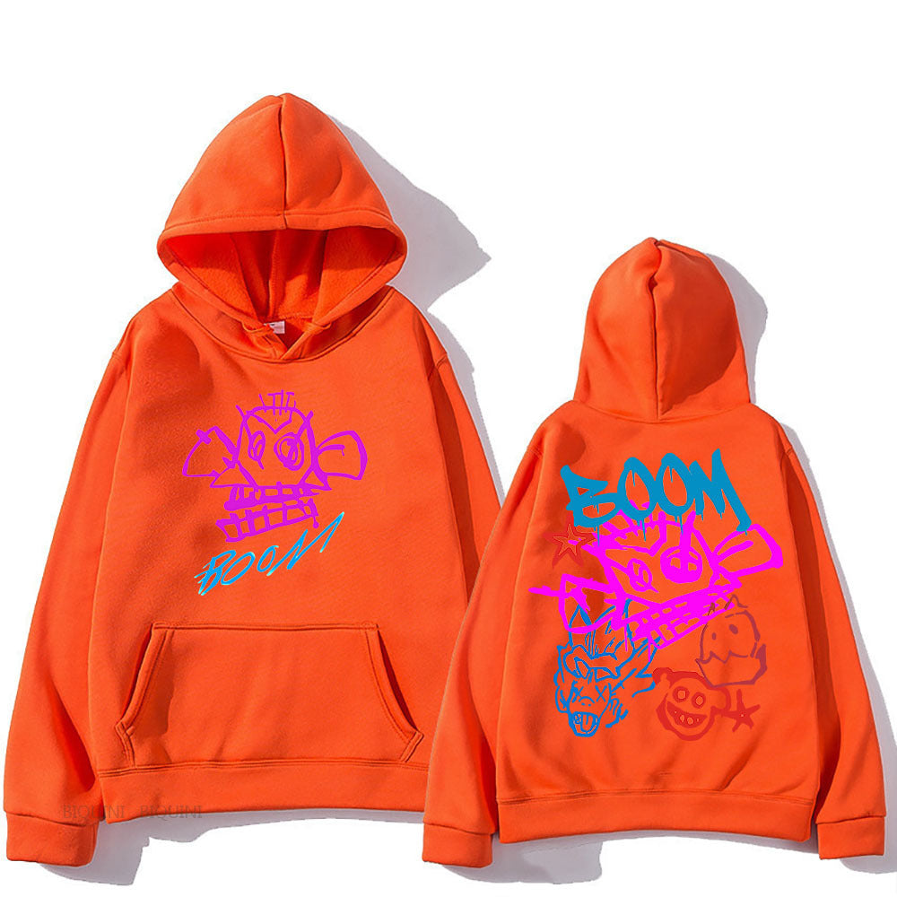 Arcane Jinx Cartoon Langarm-Hoodie
