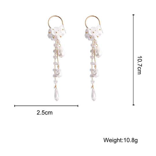 Böhmische Ohrringe mit Perlen und Kristallen | Shop Nory