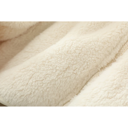 Weiche Sherpa Zip Up Hohe Kragenjacke, Fleeceweste
