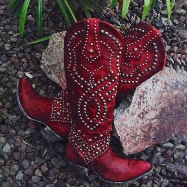 Cowboystiefel mit Absätzen