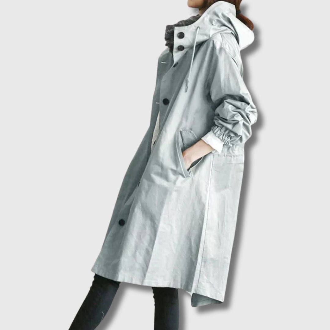 Shopnory | Klassischer Trenchcoat mit Moderner Eleganz