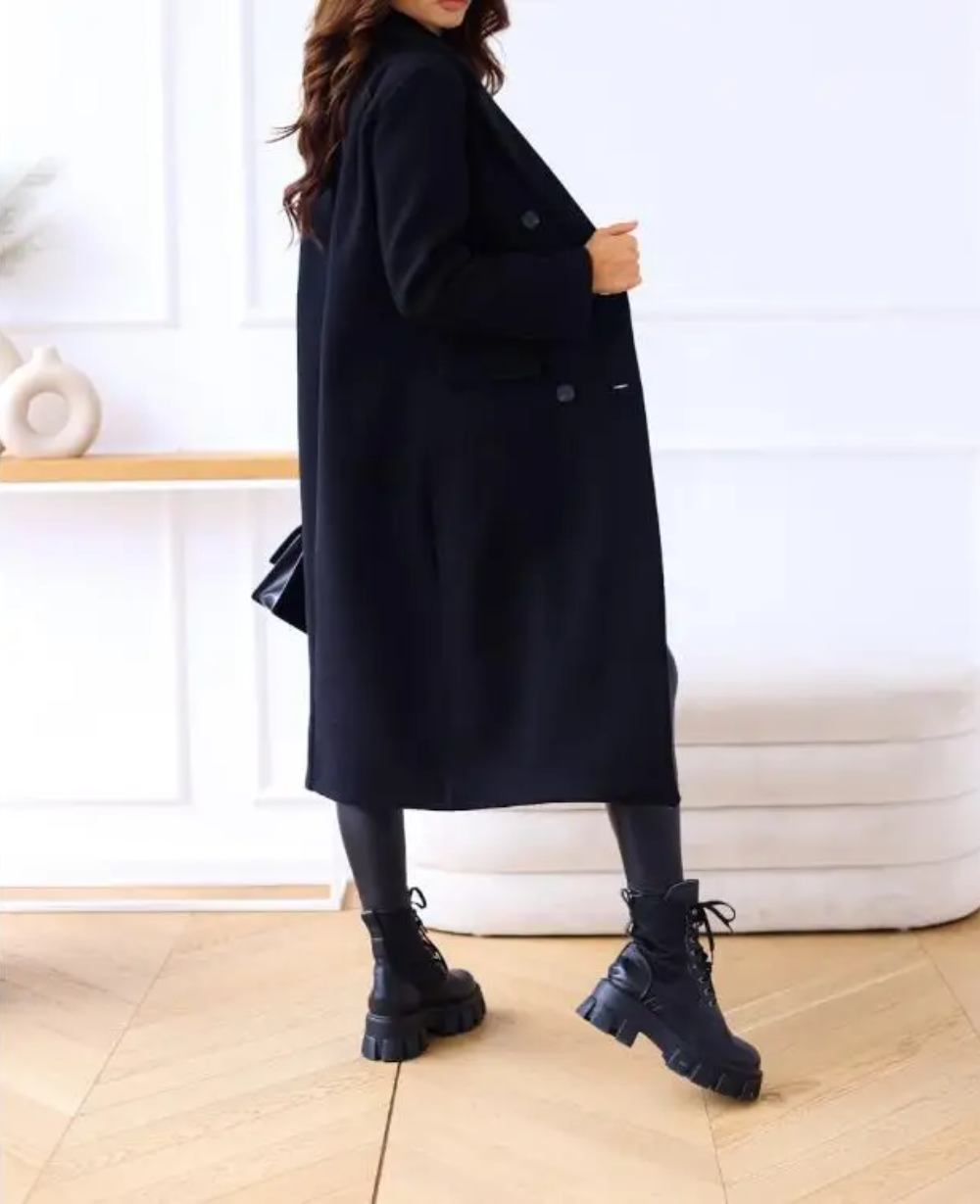 Lange Elegante Taillierte Trenchcoat Für Damen | Perfekt Für Herbst Und Winter