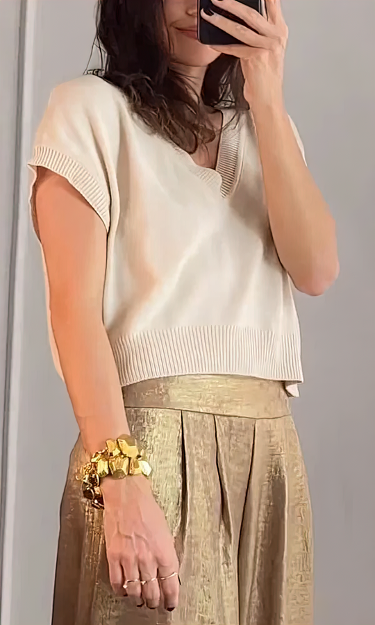 Damen Top- und Hosen-Set mit Bequemem Schnitt & Stylischem Design