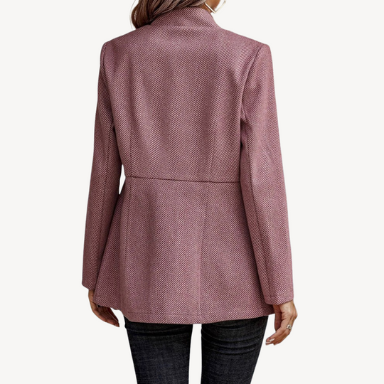 Damen Fischgrät Blazerjacke