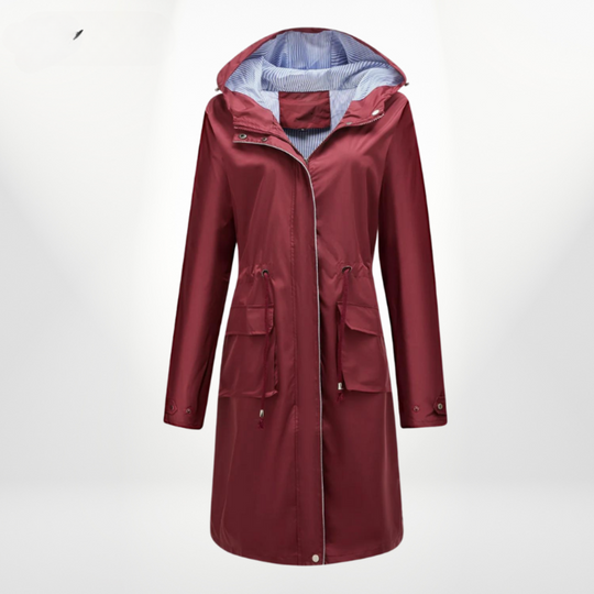 wasserdichter Über-Knie-Trenchcoat